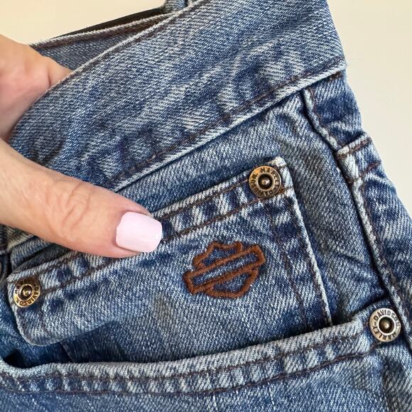 Genuine Harley-Davidson Mens Classic Boot Cut Relaxed Denim Jeans 99020N 36 x 30 - Picture 9 of 16